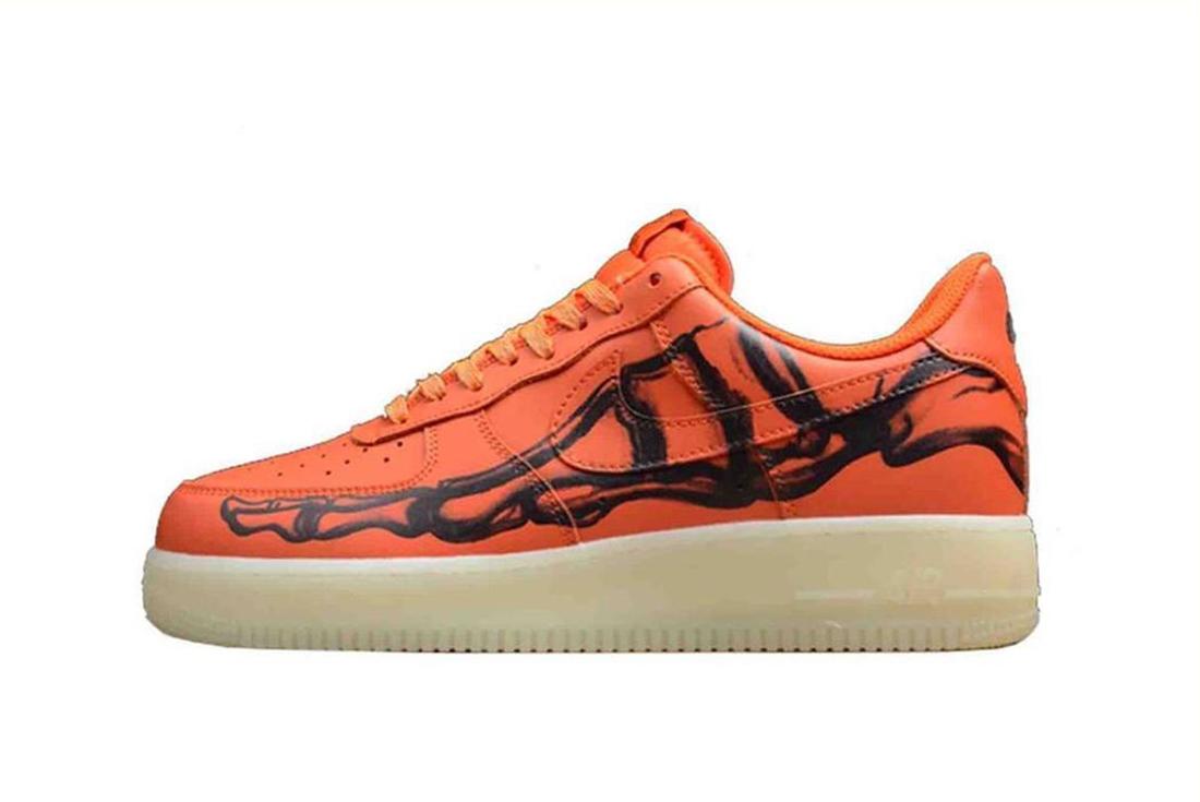 Nike Orange Skeleton Air Force 1