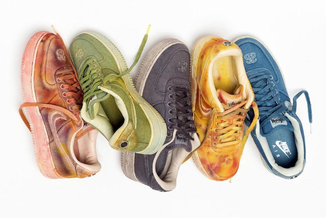 Stussy x Nike Air Force 1 Tie Dye