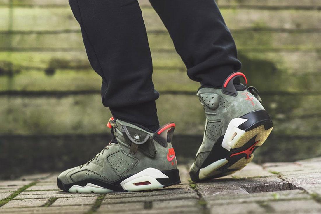 Sgo8 Air Jordan 6 Travis Scott On Foot