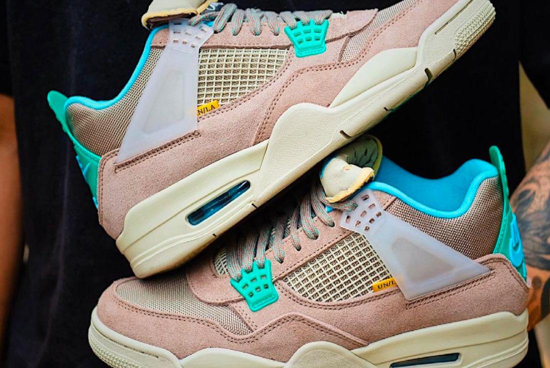 union l.a. x air jordan 4 taupe haze